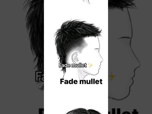 Fade mullet hair 2023#hairstyled #hairstyle #hairstyles #haircut #lowfade #shorts