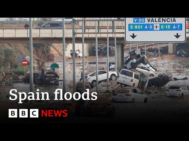 Spain floods: At least 95 dead as rescuers continue searching | BBC News