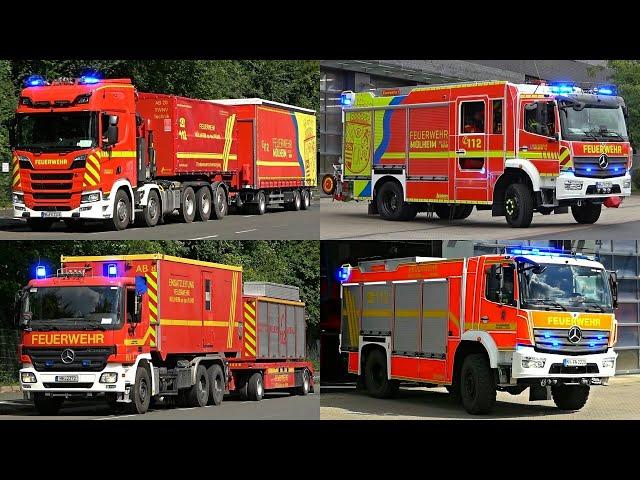 [XXL WLF-KRAN & NEUES HLF!] Feuerwehr MÜLHEIM an der Ruhr - 3x WLF, LÖSCHZUG & MEHR!