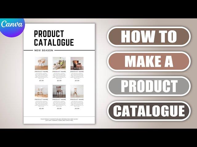 How to make a Product Catalogue in CANVA | Product Brochure | Flyer