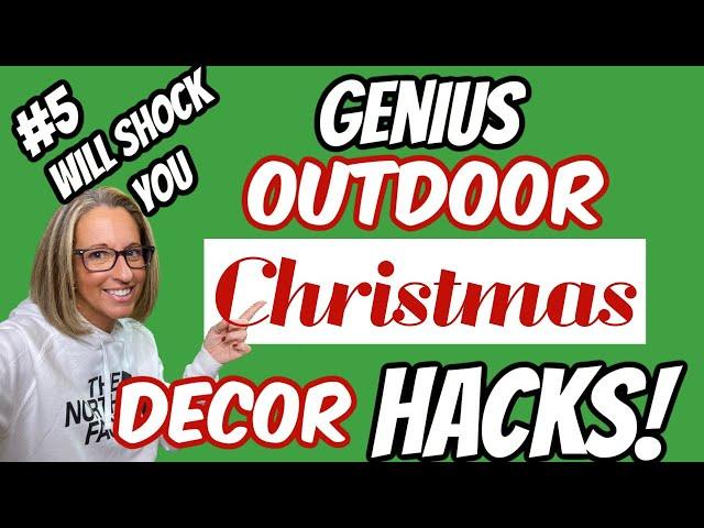 GENIUS Outdoor Christmas Decor HACKS #5 WILL SHOCK YOU!