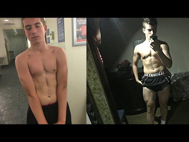 ALEX SYDOR 6 MONTH TRANSFORMATION SKINNY TO MUSCULAR 14-14½