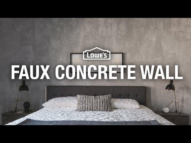 How to Make a Faux Concrete Wall