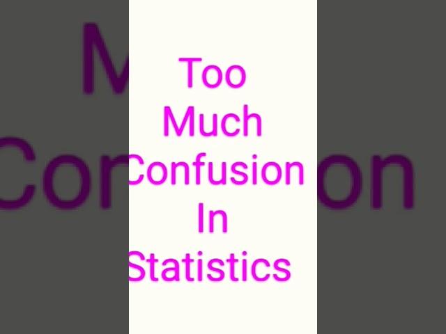 First Steps and formulas in Statistics