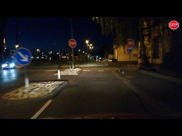 Fahrt durch St. Wendel bei Nacht Juni 2019