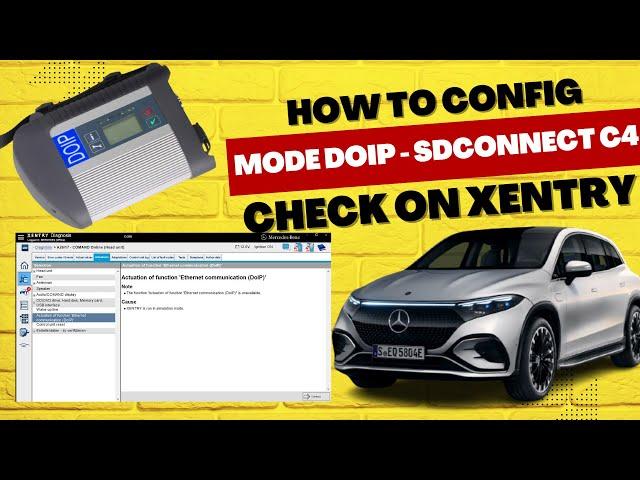 How to config IP for SDconnect C4 Doip use diagnostic new models Mercedes Benz (W223, W206,W254...)