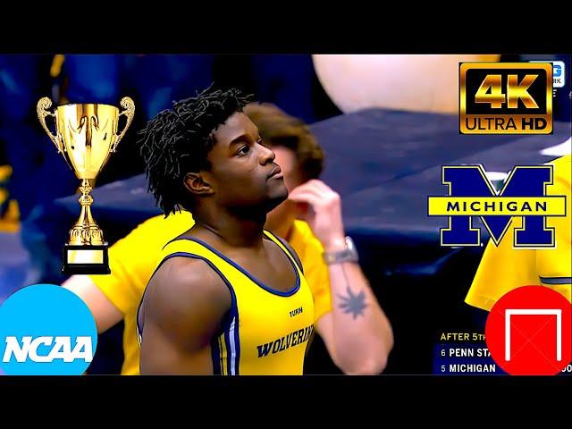 Fred RICHARDHigh Bar-TF- Michigan Gymnastics  V Penn State *15.300* (4K) *Stunning New Routine*