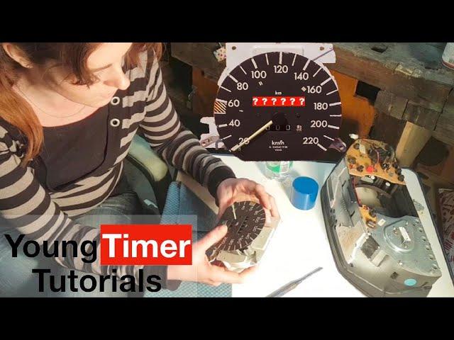 Mercedes Kilometerzähler reparieren W124, W201 Tacho Kombiinstrument