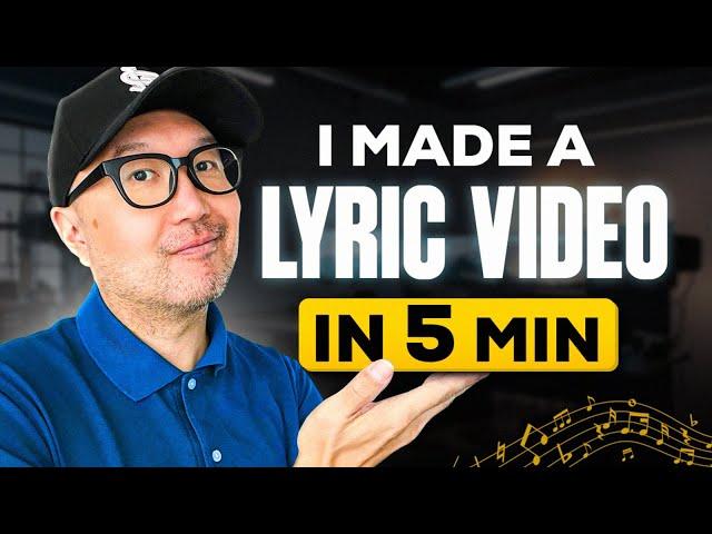 How to Make a LYRIC VIDEO in 5 Minutes (FREE KIT)