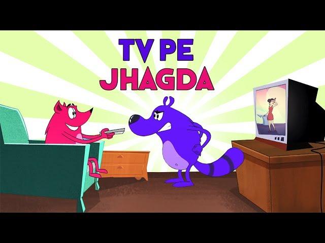 Tv Ka Jagda Ep 27 Pyaar Mohabbat Happy Lucky Indian  Cartoon Show Zee Kids