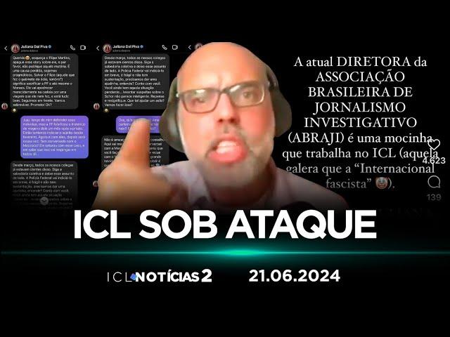 ICL NOTÍCIAS 2 - 21/06/24 - BLOGUEIRO FORAGIDO ALLAN DOS SANTOS FORJA MENSAGENS DE JORNALISTA DO ICL