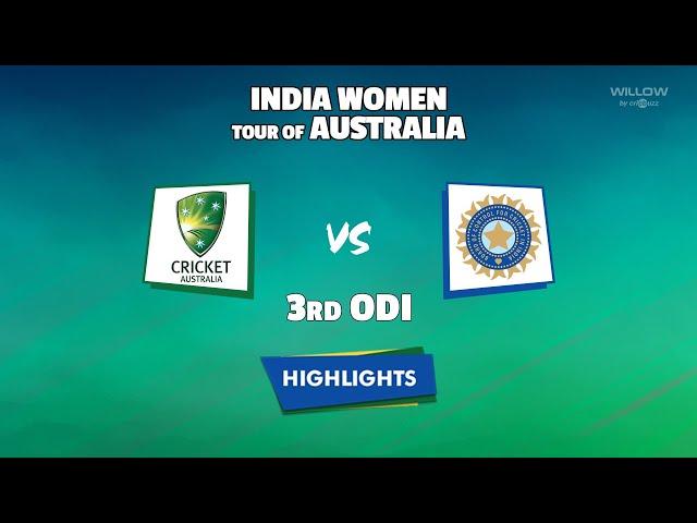 Highlights: 3rd ODI, Australia Women vs India Women | 3rd ODI - AUSW vs INDW