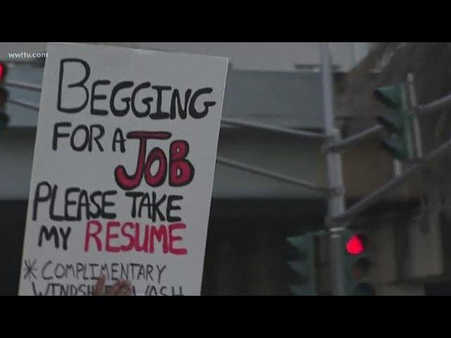 Man spotted 'begging for a job,' passing out resumes on St. Charles