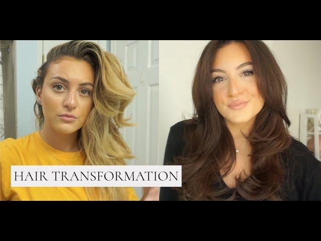 the CORRECT way to dye you hair BRUNETTE from BLONDE! *AT HOME TRANSFORMATION* GREAT FOR QUARANTINE