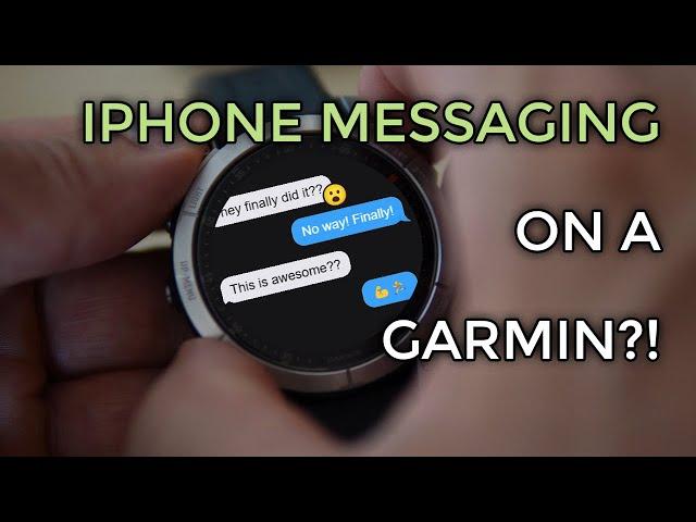 GARMIN FINALLY BRINGS MESSAGING to the IPHONE! (BUT there's a catch)