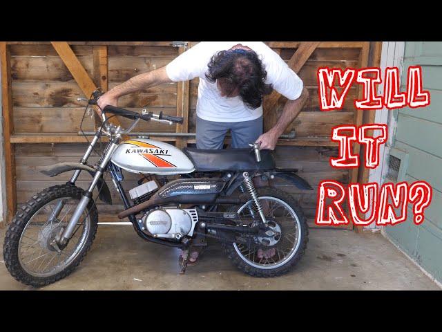 $400 Kawasaki Mini Dirt Bike From 1977 - Will It Run?