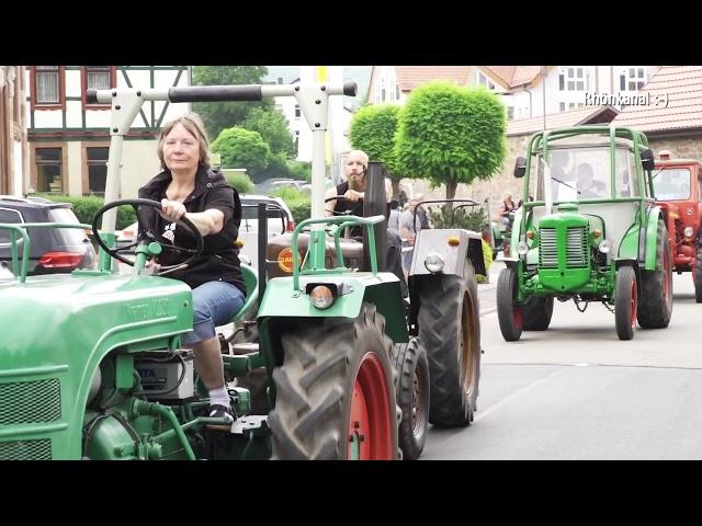 Ausfahrt der Traktoren - Schleppertreffen Dermbach 2018