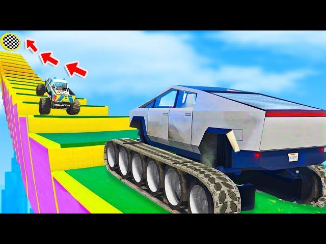 Welches Auto schafft die 90° TREPPE in GTA 5! (Experiment)