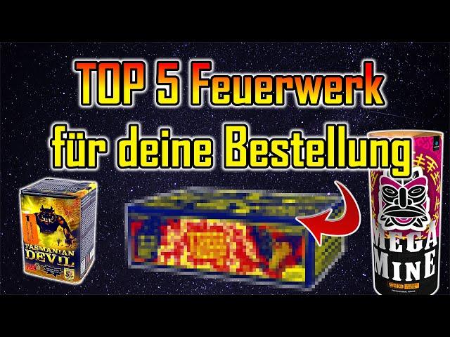 TOP 5 FEUERWERK FÜR DEINE BESTELLUNG oder EINKAUF! | Silvester