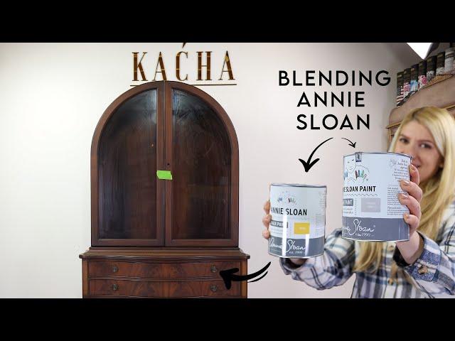 Blending Annie Sloan Chalk Paint ~ Cabinet Makeover