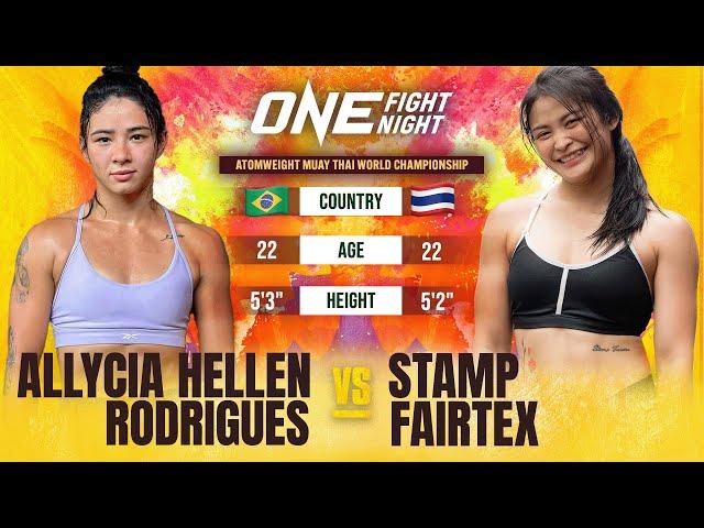 Unreal Muay Thai War  Allycia Hellen Rodrigues vs. Stamp Fairtex