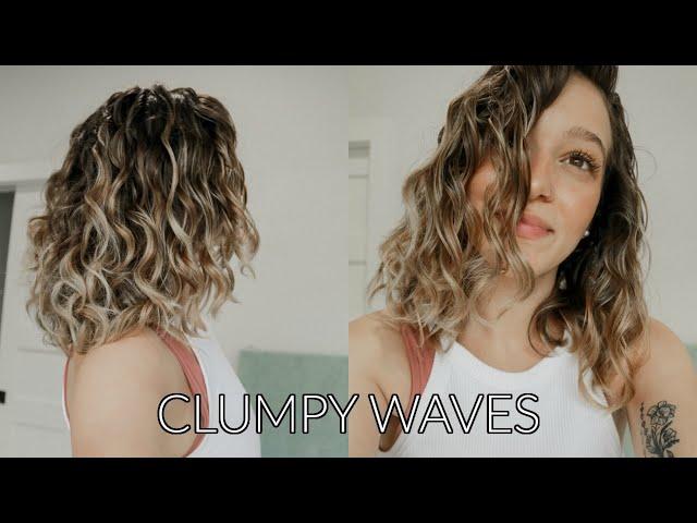 How To Get Curl Clumps | short to medium wavy hair