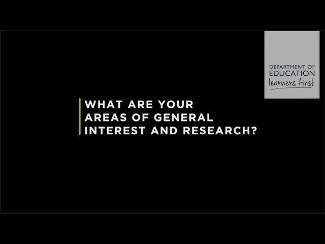 Areas of Interest and Research