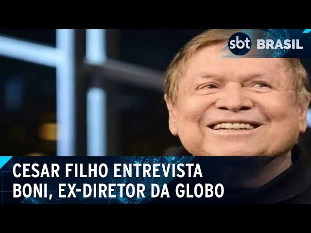 Boni fala sobre disputa de audiência com Silvio Santos  | SBT Brasil (21/08/24)