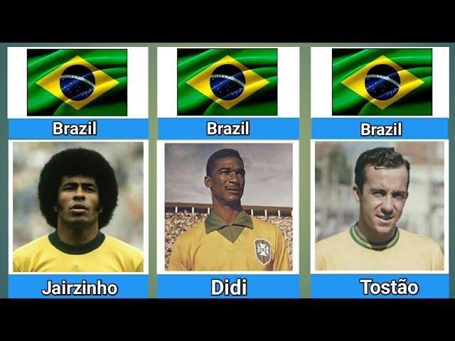 Top 30 Greatest Brazilian Footballers of All Time | Legends of the Beautiful Game"