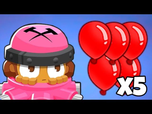 How Fast Can You Pop 5X BLOONS? (Bloons TD 6)