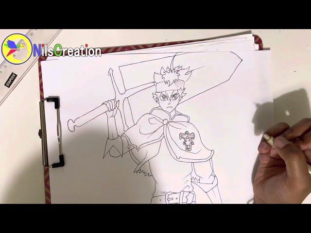 Drawing Asta (BLACK CLOVER) NilsCreation