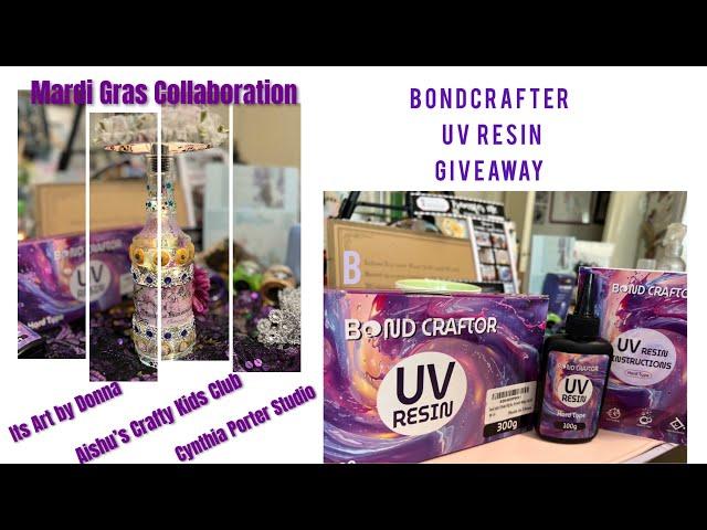 Mardi Gras Collaboration 2025 @BondCraftor  UV Resin Giveaway