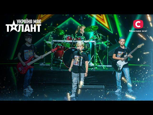 Children's rock band Сontra Bass pumps up the crowd – Ukraine's Got Talent 2021 – Episode 8