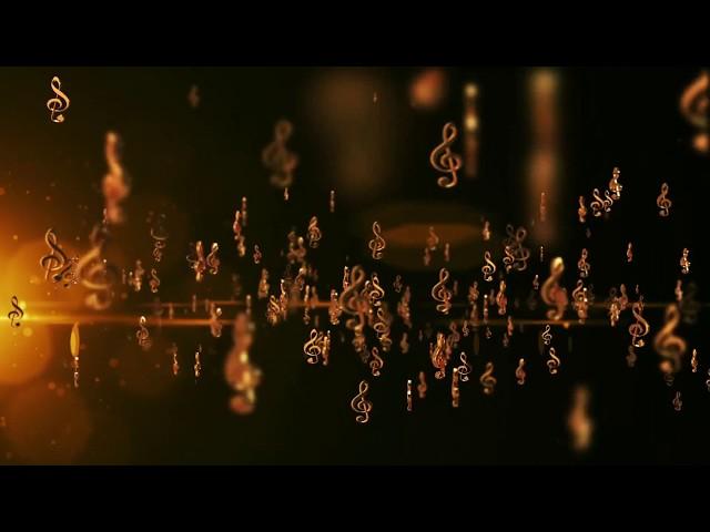 Golden Music Note || animated motion Background loops || HD|| Free Downlode