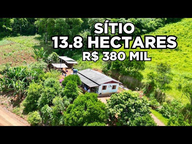 SÍTIO A VENDA EM SANTA CATARINA 13.8 HECTARES CASA LAVOURA E RIO R$380MIL