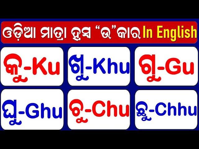 Odia Matra Spelling in English ଓଡ଼ିଆ ମାତ୍ରାର ଇଂରାଜୀ ରୂପ || Ka Ki Kee Ku Koo Matra Typing in English