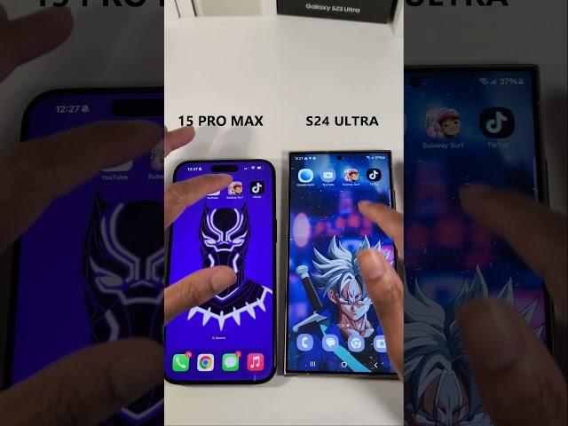 IPhone 15 Pro Max VS Samsung Galaxy S24 Ultra Speed Test