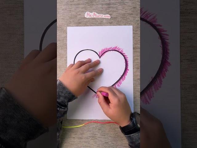 Create a Stunning Heart Art Project with Your Kids – A Simple and Adorable Valentine’s Idea! ️