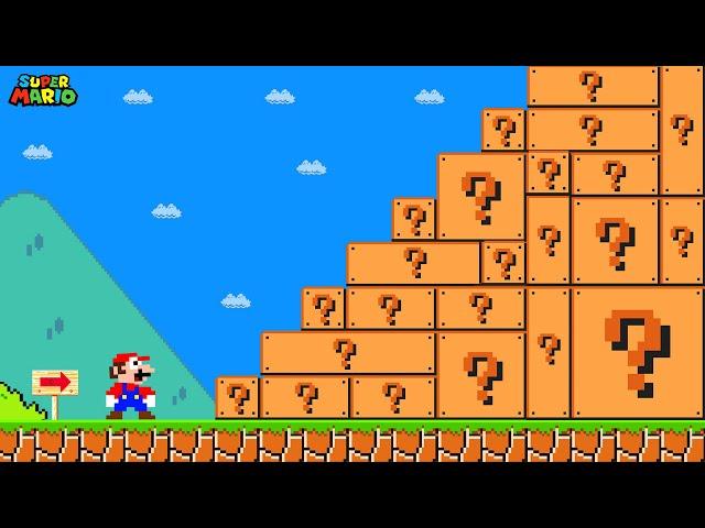 Super Mario Bros. but Question Blocks Are Random Sizes... | Game Animation