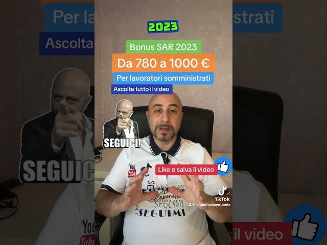 Bonus SAR2023 #sar #isee #davidecaporusso