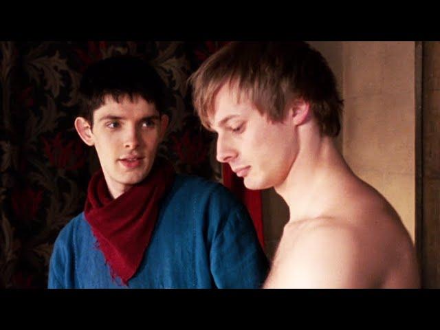 Merlin gay panicking for 4 minutes "straight"