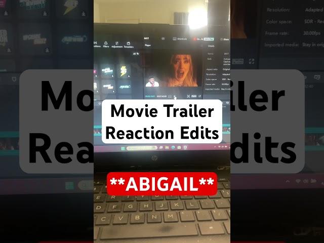 Movie Trailer edits Reaction to **ABIGAIL**  #moviereactions