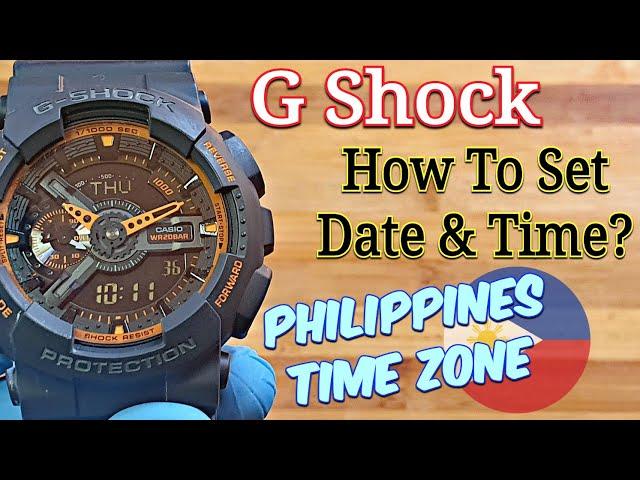 Casio G-Shock | How To Set Time and Date for The Philippines Time Zone? 