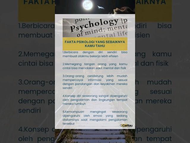 Fakta Psikologi Yang Wajib Kamu Tahu. #ytshort #psikologi