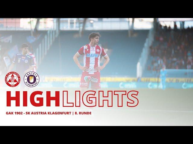 HIGHLIGHTS | GAK 1902 - SK Austria Klagenfurt | 8. Runde ADMIRAL Bundesliga