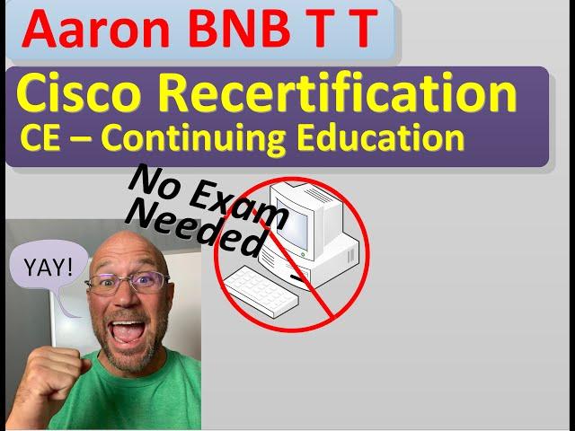 cisco recertification using continuing education