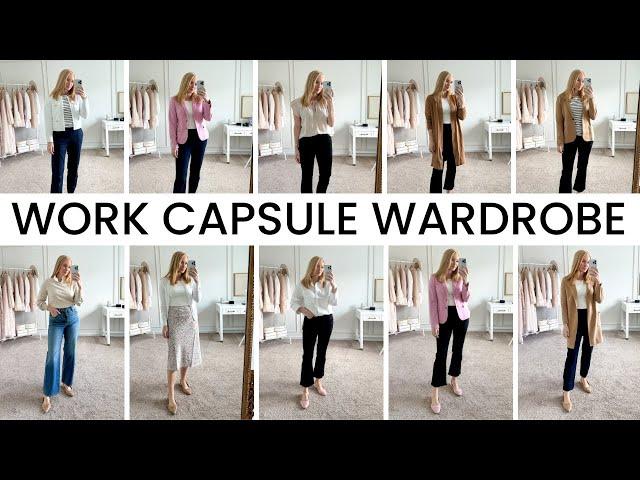 Affordable Work Capsule Wardrobe for Teachers! SUMMER TO FALL TRANSITION WORK OUTFITS