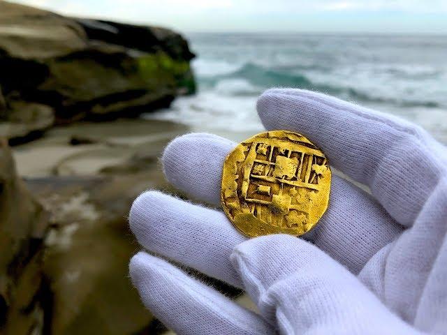 REAL PIRATE GOLD COINS TREASURE! JR BISSELL Gimme the Loot Treasure Week