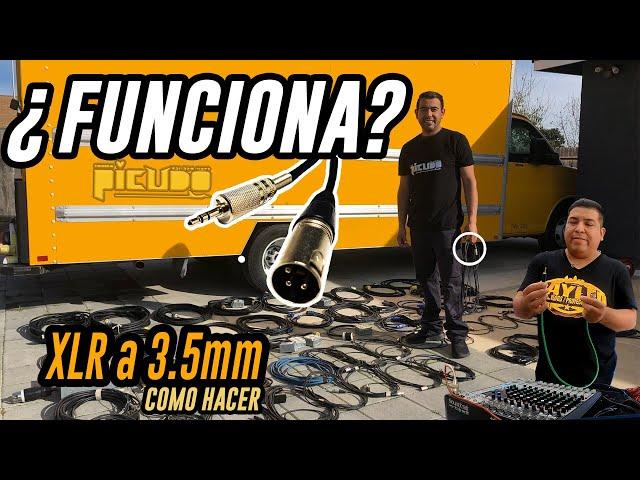 FUNCIONA el CABLE XLR a 3.5mm que vende SONIDO EL PICUDO | como hacer