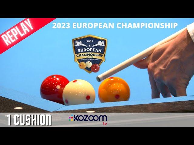 European Championship 1 Cushion Semi Final 2023 De Bruijn vs Justice